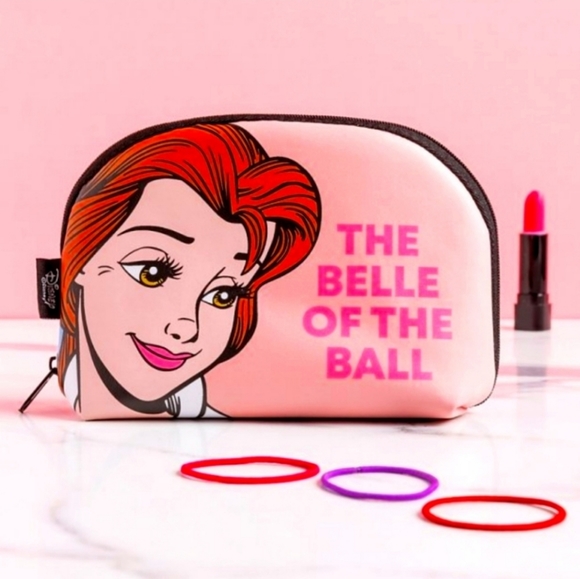 Disney x Mad Makeup Belle Beauty and the Beast dome cosmetic bag - Picture 1 of 3